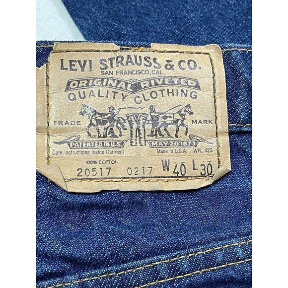 LEVIS USA Made 20517 0217 Vintage 70s Orange Tab Actual 38 W X 26 L (tag 40x30) - Picture 7 of 10